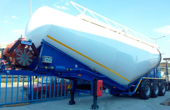 Cement truck trailer